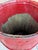 Antique Nail Keg Cask Barrel Painted Red With Twisted Metal Wire Bands For Sale - Image 12 of 12