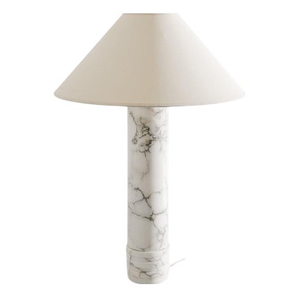 Swedish Mid-Century B-10 Marble Cylinder Desk or Table Lamp by Bergboms Sweden, 1960s For Sale