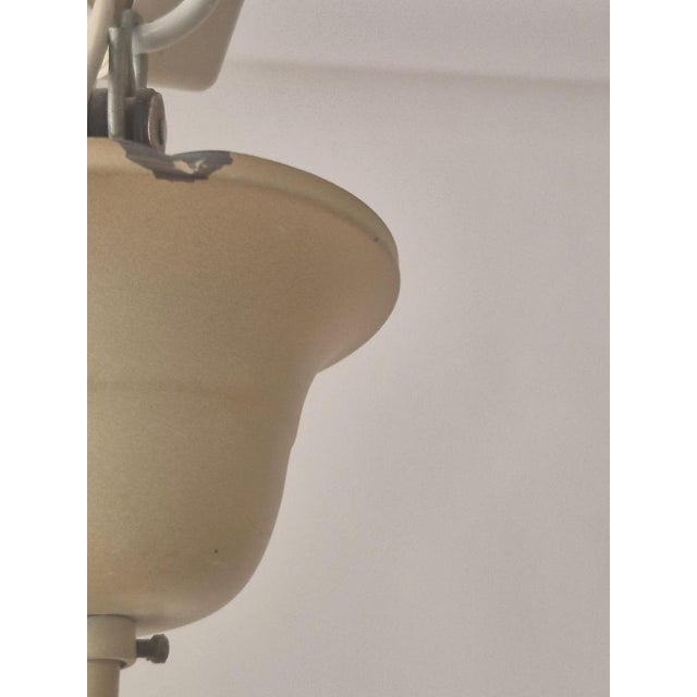 Mid-Century French Gilt Iron and Painted Tôle Hot Air Balloon Chandelier For Sale - Image 14 of 15