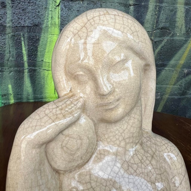 Art Deco Walter a Sinz n.e. Dyer Ceramic Figure Art Deco Woman For Sale - Image 3 of 9