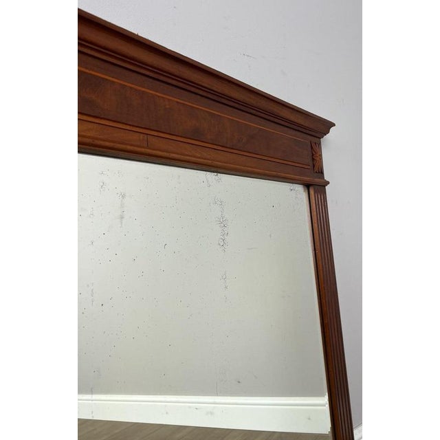 Brown Antique French Carved Walnut Wall Mirror For Sale - Image 8 of 11