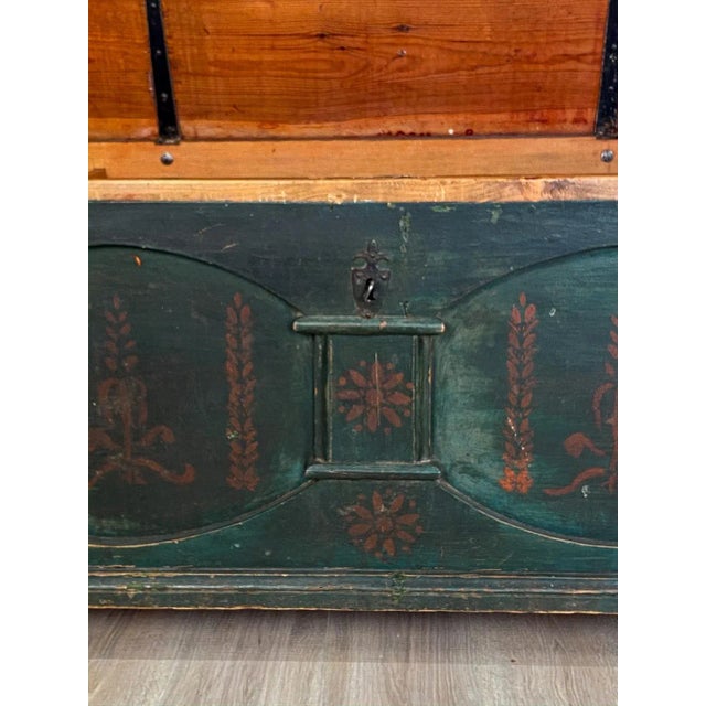 Wood Dowry Chest, American Circa 1810 For Sale - Image 7 of 8