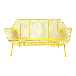 1950s Yellow "Sculptura" Collection Settee by Russell Woodard
