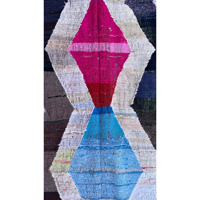1980s 1980s Moroccan Vintage Colorful Rug - 4'9" X 8'5" Ft For Sale - Image 5 of 9