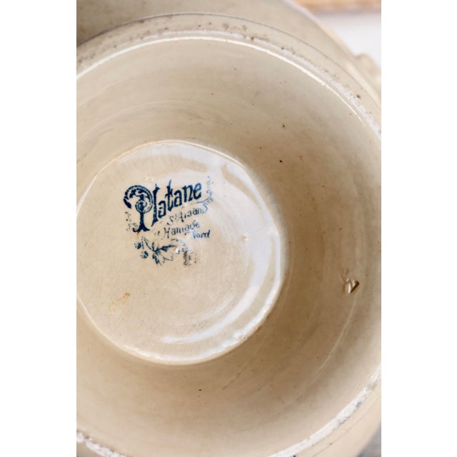 Vintage Ironstone Platane Bleu Soup Tureen from Saint Amand Hamage Nord, 1890s For Sale - Image 10 of 11