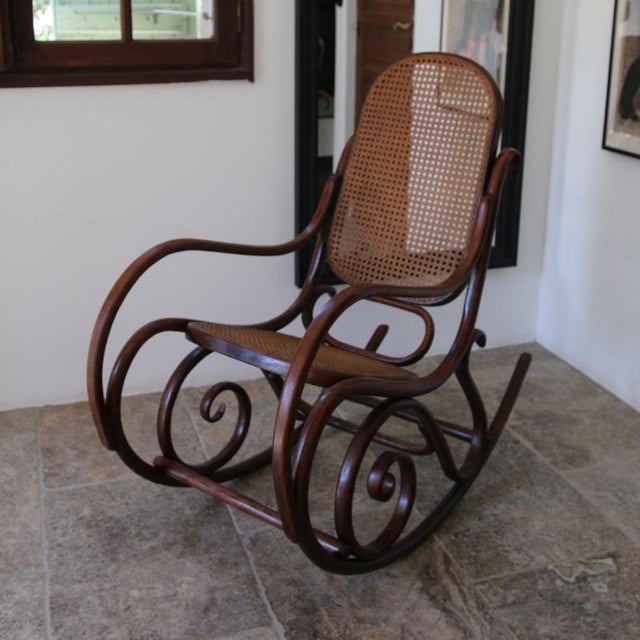 Vintage Rocking Chair by Michael Thonet, 1970s For Sale - Image 11 of 18
