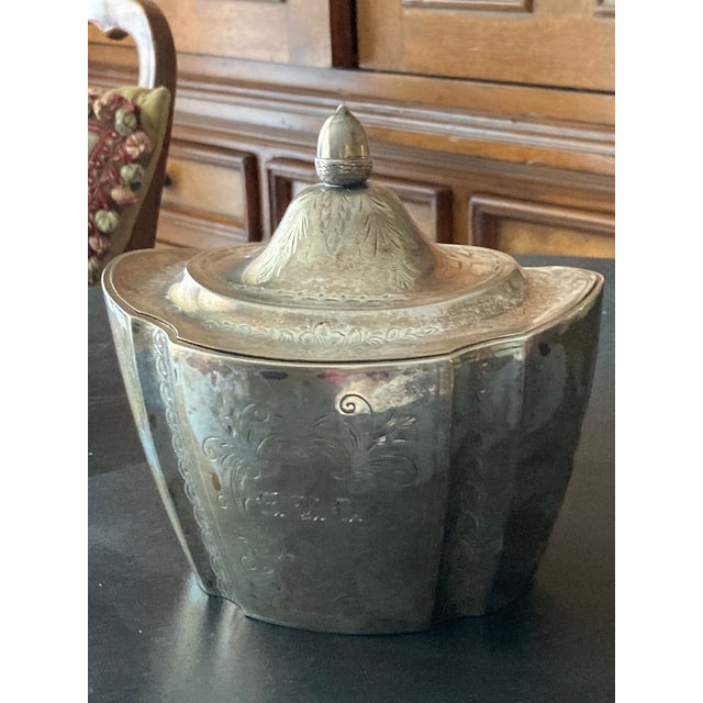 An American Silver Tea Caddy Mark of h.b. Stanwood, Boston, Massachusetts, Circa 1840 For Sale - Image 10 of 10