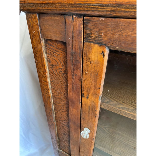 Rustic 1920s Cabinet Curio Book Shelf Radio Phonograph For Sale - Image 3 of 11