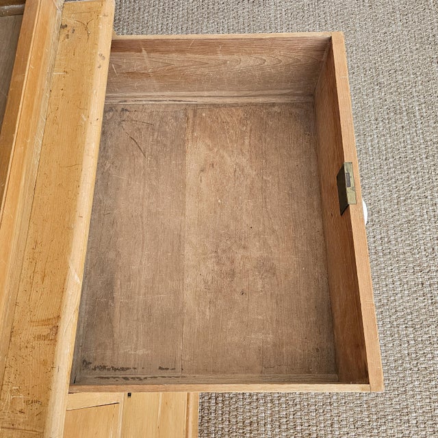 Antique English Pine Linen Press / Wardrobe - Circa 1890 For Sale - Image 10 of 18