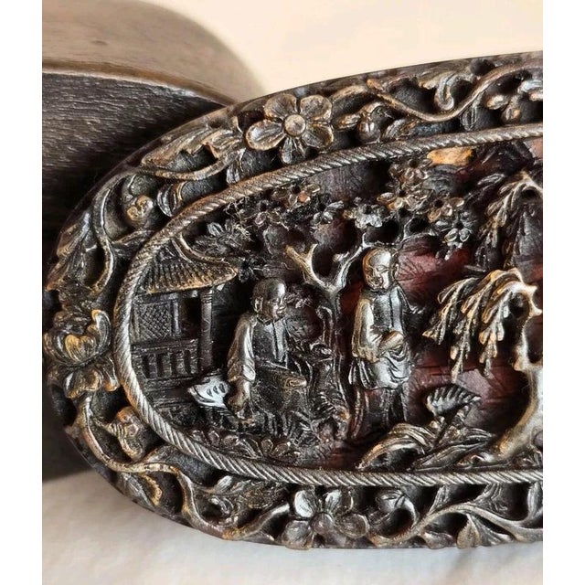 Mid-19th Century Chinese Export Cantonese Carved Snuff Box For Sale - Image 3 of 18