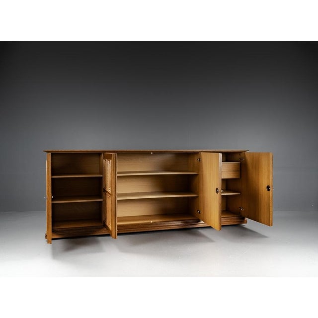 Brutalist Oak Sideboard by Gerhard Bartels, 1970s For Sale - Image 16 of 18