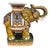 1930s Large Vintage Chinese Asian Glazed Terracotta Elephant Garden Stool Bench For Sale - Image 5 of 15