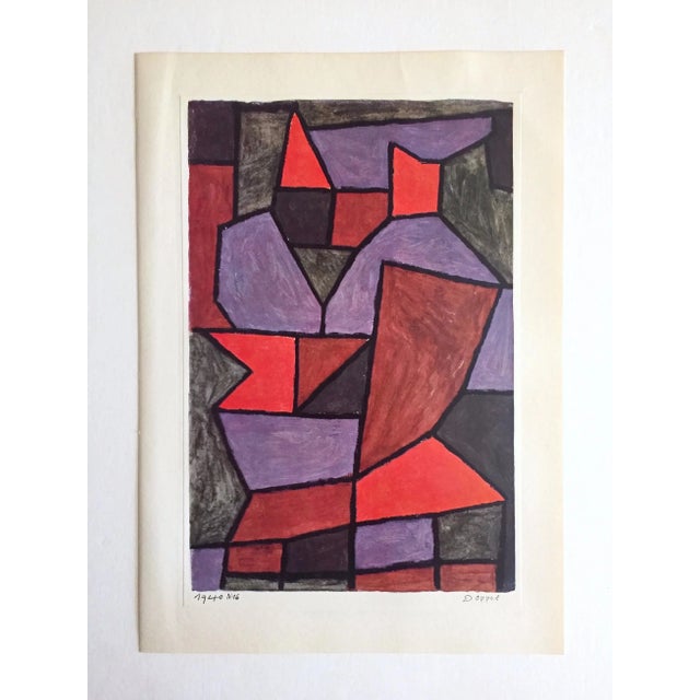 Paul Klee Vintage 1960 1st Edition Modernist Lithograph Print " Double " 1940 For Sale In Kansas City - Image 6 of 9