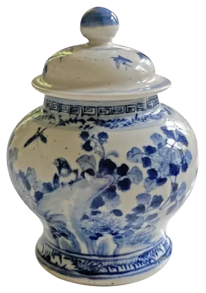 Small Ginger Pot with Lid, 1890s