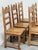 Height: 110 cm / 43.3 in Width: 48 cm / 18.9 in Depth: 46 cm / 18.1 in A highly decorative set of six vintage solid oak...