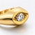 1970s Vintage 14k Yellow Gold Dome Evil Eye Diamond Ring, Size 7.25 For Sale - Image 5 of 5