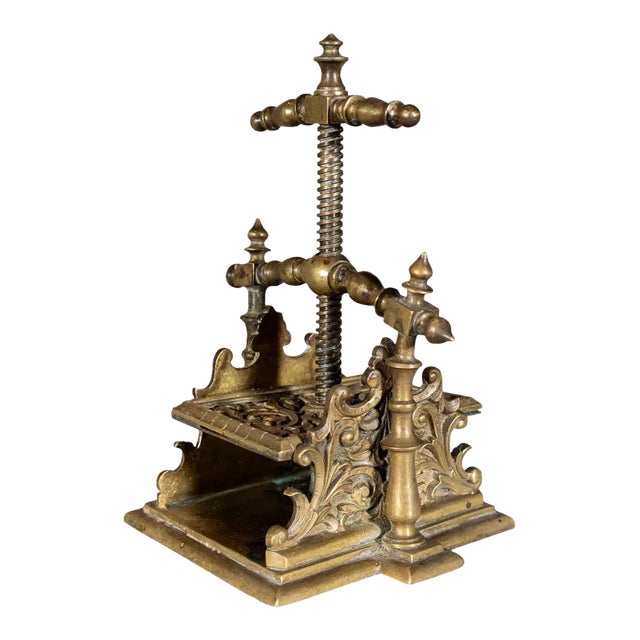 Antique Playing Card Press For Sale
