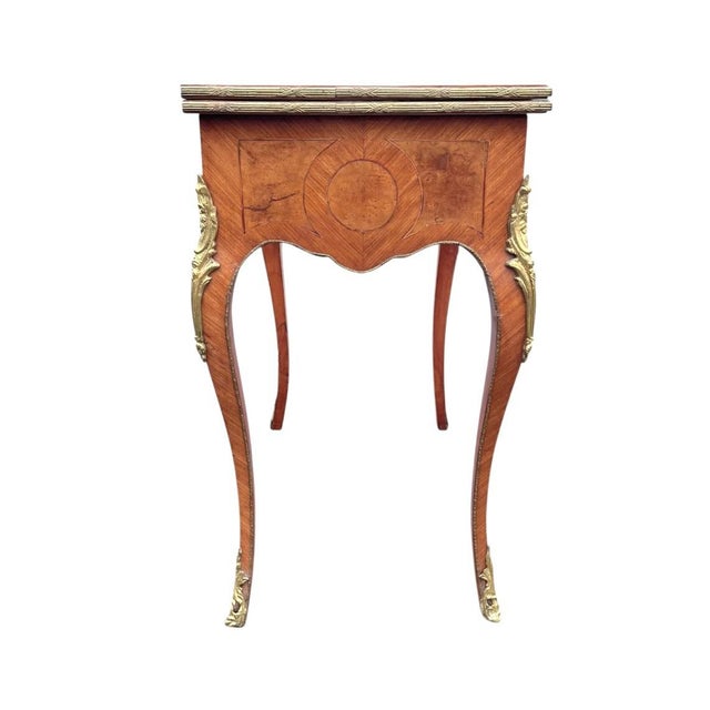 Late 19th Century Antique French Convertible Console and Game Table For Sale - Image 5 of 13