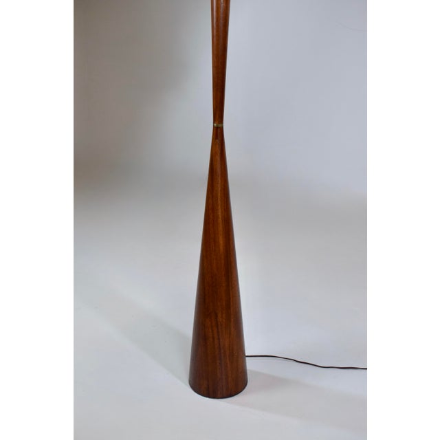 Mid-Century Modern 1960s Mid-Century Modern Raymond Pfennig Wood Turned Floor Lamp for Zina Lamp Co. For Sale - Image 3 of 9