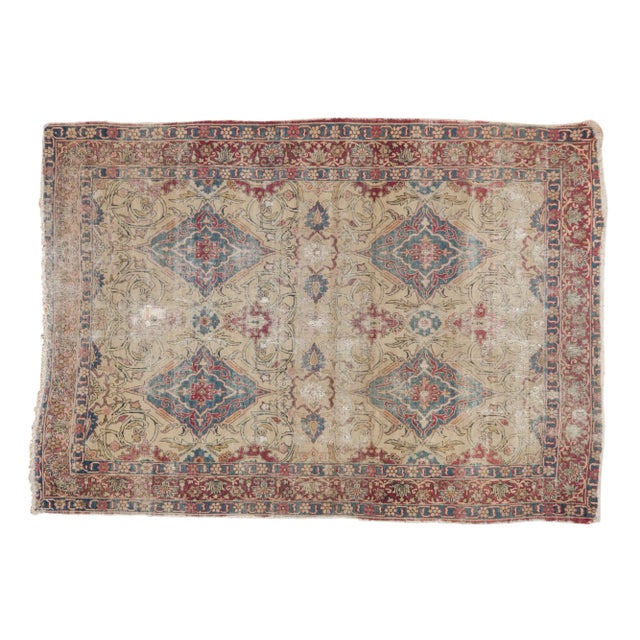 Antique Kermanshah Rug - 4'5" X 6'3" For Sale - Image 13 of 13