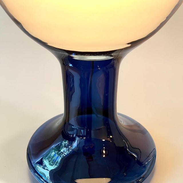 Vintage Space Age Italian Murano Glass Mod. LT216 Table Lamp by Carlo Nason for AV Mazzega, 1968 For Sale - Image 11 of 13
