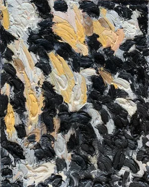 "Just Before Sunrise" Contemporary Abstract Expressionist Oil Painting by Monica Shulman
