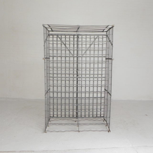 Metal Steel Fer Rigid Wine Rack for 300 Bottles, 1950s For Sale - Image 7 of 18