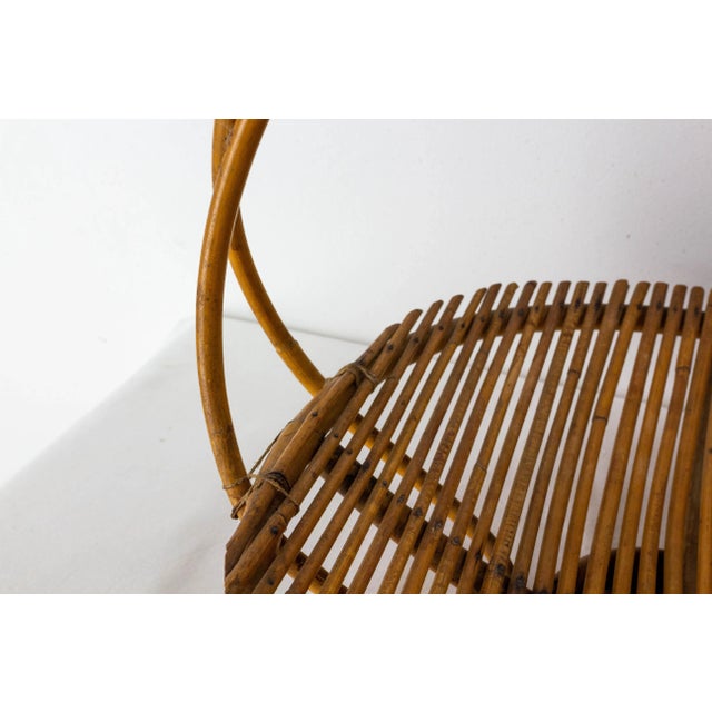 Mid-Century French Fruit Basket in Wicker For Sale - Image 6 of 8