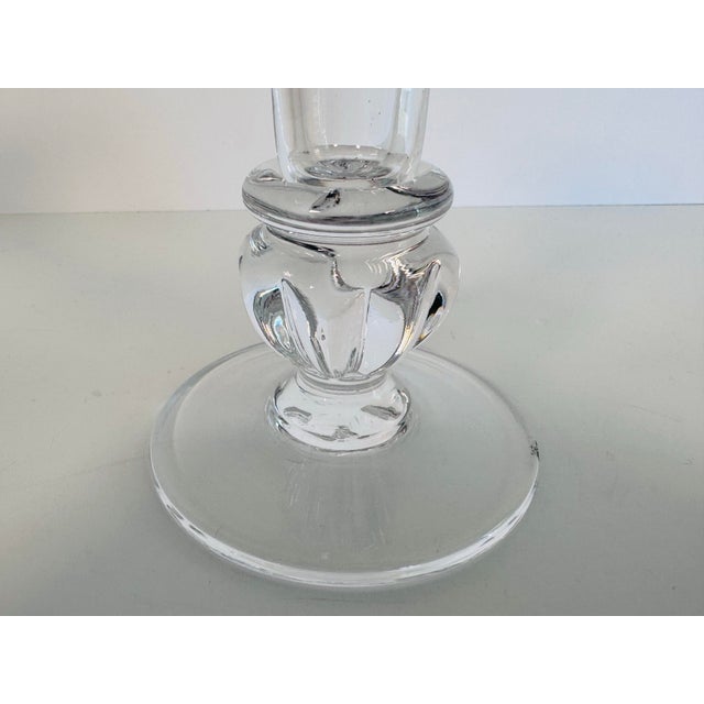Vintage 1990s Simon Pearce Shelbourne Handblown Glass Candlestick Add a touch of timeless, artisanal elegance to your...