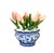 Ceramic Vintage Petite Blue & White Ceramic Bough Pot / Floral Arranger / Flower Frog / Tulipiere / Wall Pocket / Vase, Made in Portugal For Sale - Image 7 of 7
