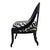 Contemporary Mid-Century Ebonized Vintage Spoon Chair Upholstered in Schumacher Fabric For Sale - Image 3 of 10