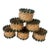 Set of 6 Beaded Rattan Napkin Rings For Sale