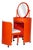 Space Age Silvi Dressing Table and Chair in Plastic by Studio Kastilia for Fanini Fain S.P.A., 1970s, Set of 2 For Sale