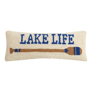 Lake Life Hook Pillow, 8" x 20" For Sale