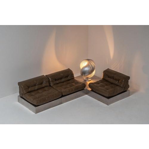 First Edition Mah Jongh Sofa from Roche Bobois, 1970s, Set of 3 For Sale - Image 6 of 18