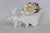 Thorley Bone China Figurine Poodle Pulling Cart of Flowers Made in England 5155b For Sale - Image 4 of 16