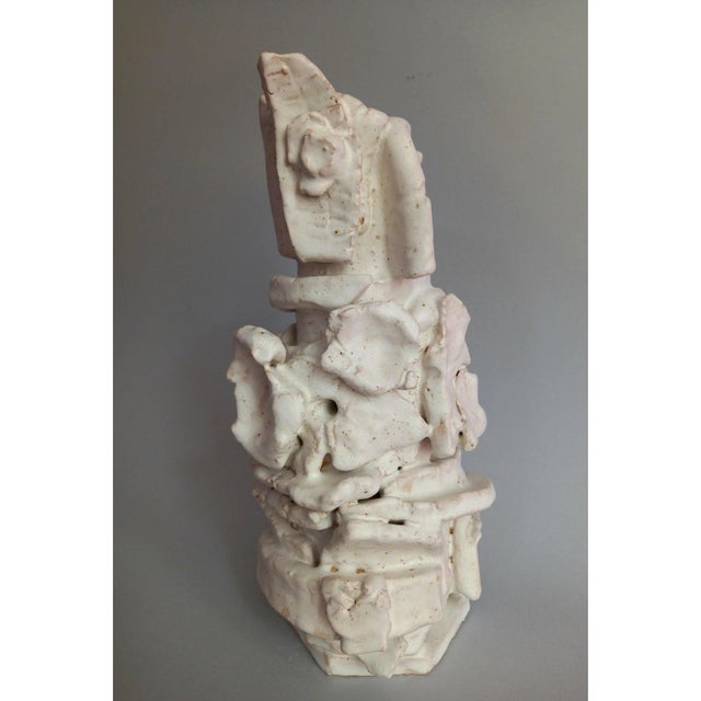 2020s 13.2" Sculptural Ceramic Vase 'Las Meninas' # 1 For Sale - Image 5 of 7