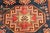 Antique Caucasian Kazak Area Rug, Hand-Knotted Wool, Geometric Medallion Pattern, 5x5 For Sale - Image 16 of 18