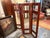 This substantial 4-panel folding screen functions beautifully as an architectural room divider, offering a structured...