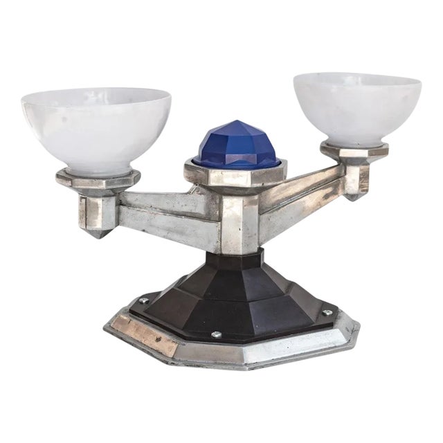 Ex-Railway Ceiling Lamp, 1940s For Sale