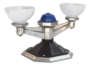 Ex-Railway Ceiling Lamp, 1940s