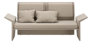 Panama White Linen Sofa by Javier Gomez