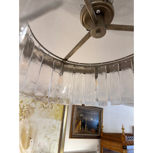 Metal Golden Lighting Ciara Nine-Light Semi-Flush Mount For Sale - Image 7 of 12