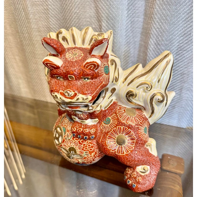 Chinoiserie Kutani Foo Dog For Sale - Image 3 of 5