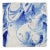 Antique 18th Century Blue and White Portuguese Tile Depicting a Woman Torso For Sale