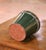 Green Early 20th Century French Green Tole Waste Basket With Bird Decoration For Sale - Image 8 of 8