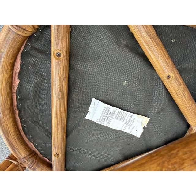 Late 20th Century Set of Four Vintage Bamboo Dining Chairs For Sale - Image 10 of 15