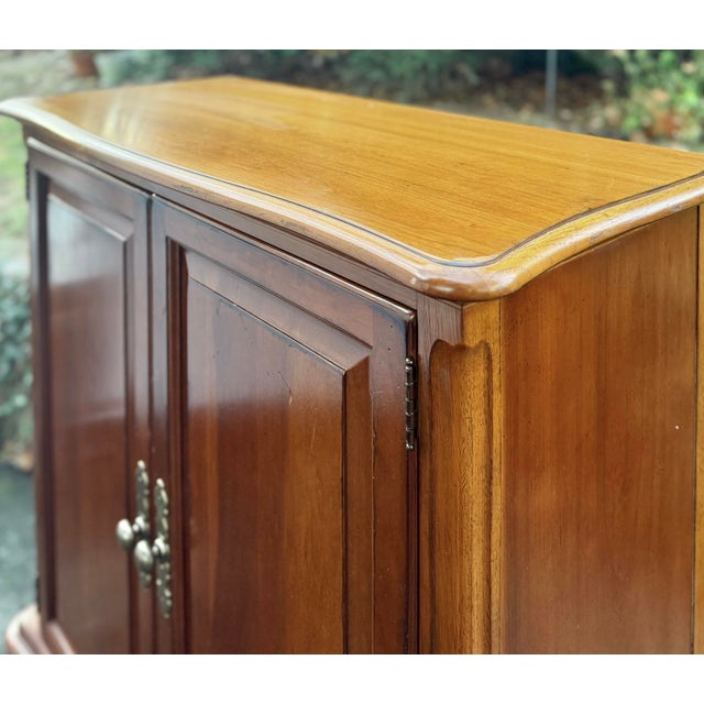 1980s Drexel Heritage French Countryside Cherry Armoire For Sale - Image 11 of 11