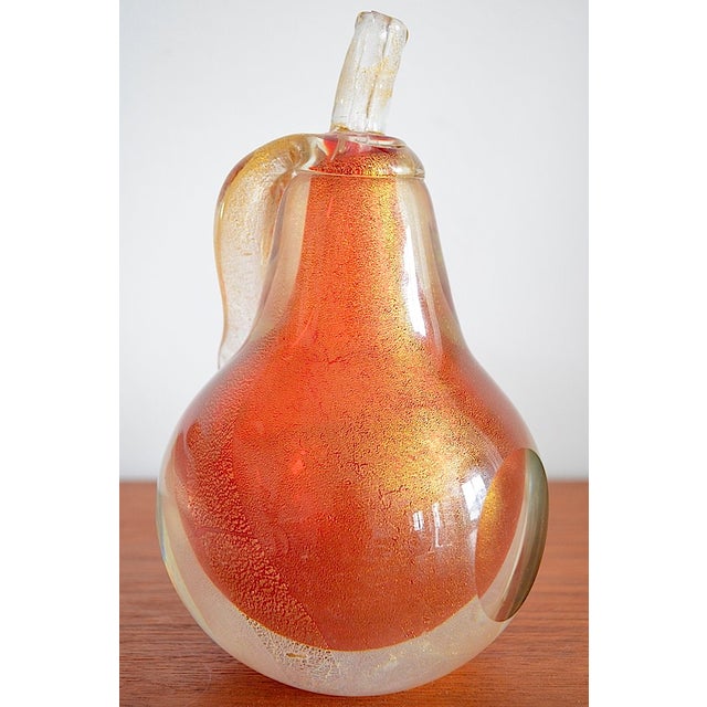 Mid-Century Pear Murano Glass from Barovier & Toso, 1960s For Sale - Image 7 of 13