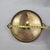 Mid 20th Century Vintage Round Brass Gallery Serving Tray Pierced Sides and Floral Handles For Sale - Image 5 of 6